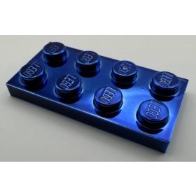   3020 Chrome BLUE Plate 2 x 4 Original   part: 3020  Custom Chromed by BUBUL