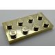 3020 Chrome Gold Lego Plate 2 x 4  Custom Chromed by BUBUL