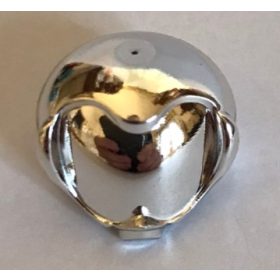   30214 Chrome Silver Minifigure, Headgear Helmet Round Bubble Custom chromed by Bubul