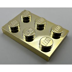 3021 Chrome Gold Plate 2 x 3 Custom Chromed by BUBUL