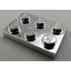3021 Chrome Silver  Plate 2 x 3 Custom Chromed by BUBUL