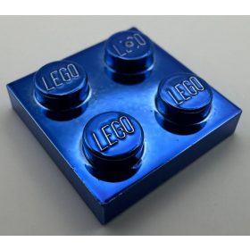   3022 Chrome Blue Plate 2 x 2   part: 3022 or 94148 Custom chromed by Bubul
