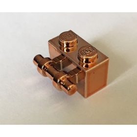   30236 Chrome COPPER Brick, Modified 1 x 2 with Handle  Part:30236  Custom chromed by Bubul