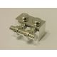 30236 Chrome Silver Brick, Modified 1 x 2 with Handle  Part:30236  Custom chromed by Bubul