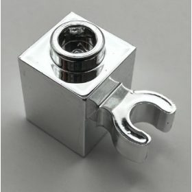   30241 Chrome Silver Brick, Modified 1 x 1 with Clip Vertical   30241 30241b  60475 Custom Chromed by BUBUL