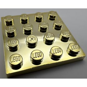 3031 Chrome GOLD Plate 4 x 4  Custom chromed by Bubul