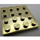 3031 Chrome GOLD Plate 4 x 4  Custom chromed by Bubul
