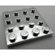 3031 Chrome Silver Plate 4 x 4  Custom chromed by Bubul