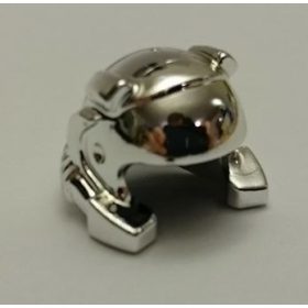   30325 Chrome Silver Minifig, Headgear Helmet with Breathing Apparatus and Headlights   Custom chromed by BUBUL