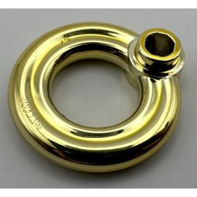   30340 Chrome Gold Minifigure, Utensil Flotation Ring (Life Preserver) Custom Chromed by BUBUL