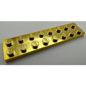 3034 Chrome Gold Plate 2 x 8 Custom Chromed by BUBUL