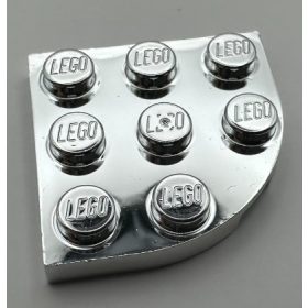   30357 Chrome Silver Plate, Round Corner 3 x 3  30357 Custom Chromed by BUBUL