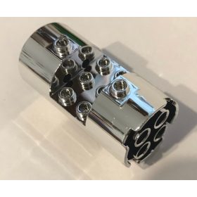   Chrome Silver Cylinder 3 x 6 x 2 2 3 Horizontal    Part: 30360 or 93168  Custom chromed by BUBUL