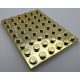 3036 Chrome GOLD Plate 6 x 8  Custom chromed by Bubul