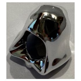   30381 Chrome Silver Minifig, Headgear Hood Custom chromed by Bubul
