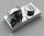 30383 | Hinge Plate 1 x 2 Locking with 1 Finger on Top | Custom Chromed by Bubul 