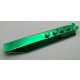 30407 | Chrome Green Hinge Plate 1 x 8 with Angled Side Extensions or 50334 or 14137 - Top | Custom Chromed by Bubul