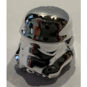   30408 Chrome Silver Minifigure, Headgear Helmet SW Stormtrooper, Plain  Custom chromed by Bubul