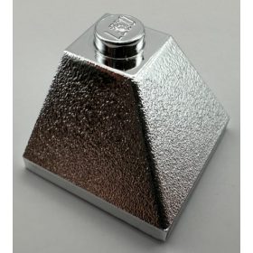   3045 Chrome Silver Slope 45 2 x 2 Double Convex  3045 Custom Chromed by BUBUL