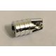 30552 Chrome Silver Hinge Cylinder 1 x 2 Locking with 1 Finger and Axle Hole on Ends  Custom Chromed by BUBUL