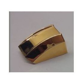   30602 Chrome Gold Slope, Curved 2 x 2 Lip, No Studs Custom chromed by BUBUL