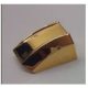 30602 Chrome Gold Slope, Curved 2 x 2 Lip, No Studs Custom chromed by BUBUL