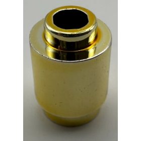   3062, 3062b | Chrome GOLD Brick, Round 1 x 1 Open Stud | Custom Chromed by Bubul