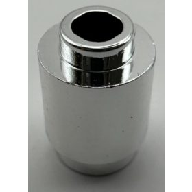   3062, 3062b | Chrome Silver Brick, Round 1 x 1 Open Stud | Custom Chromed by Bubul