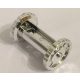 Chrome Silver String Reel 1 x 4 x 2 Drum with Friction Spokes  30635 Custom Chromed by BUBUL