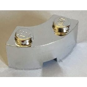   3063 Chrome Silver Brick, Round Corner 2 x 2 Macaroni  or 85080 Custom chromed by Bubul