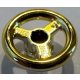 30663, 16091 | Chrome GOLD Vehicle, Steering Wheel Small, 2 Studs Diameter | Custom Chromed by BUBUL