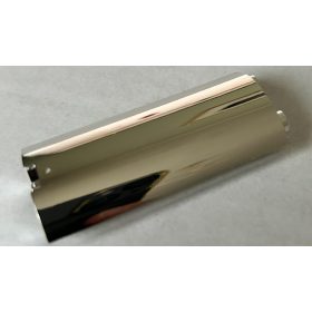   30987 Chrome Silver Cylinder Quarter 2 x 2 x 5 with 1 x 1 Cutout Custom Chromed by BUBUL