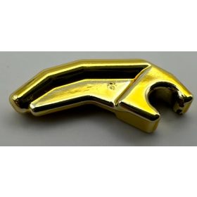   3171 Chrome Gold Barb / Claw / Horn / Tooth with Clip, Angled Custom Chromed by BUBUL