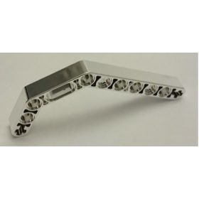   Chrome Silver Technic, Liftarm 1 x 11.5 Double Bent Thick  32009 Custom chromed by Bubul