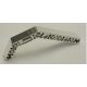 Chrome Silver Technic, Liftarm 1 x 11.5 Double Bent Thick  32009 Custom chromed by Bubul
