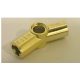 32016 | Chrome GOLD Technic, Axle and Pin Connector Angled #3 - 157.5 degrees | Custom Chromed by BUBUL