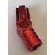 32016 | Chrome RED Technic, Axle and Pin Connector Angled #3 - 157.5 degrees | Custom Chromed by BUBUL
