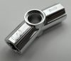 32016 | Chrome Silver Technic, Axle and Pin Connector Angled #3 - 157.5 degrees | Custom Chromed by BUBUL