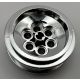 32020 Chrome Silver Wheel 43.2mm D. x 18mm (extended axle stem)   32020 or similar 86652  Custom chromed by Bubul