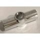 32034 | Chrome Silver Technic, Axle and Pin Connector Angled #2 - 180 degrees | Custom Chromed by BUBUL