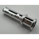 32054 Chrome Silver Technic, Pin 3L with Friction Ridges Lengthwise and Stop Bush  32054 Custom Chromed by BUBUL