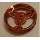 32057 Chrome-Red Wheel 70 x 14 mm Futuristic  (R) Part | Custom chromed by Bubul