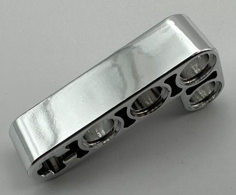 32140 Chrome Silver Technic, Liftarm 2 x 4 L-Shape Thick  32140 Custom Chromed by BUBUL