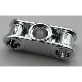   Chrome Silver Technic, Axle and Pin Connector Perpendicular 3L with Center Pin Hole  32184 Custom Chromed by BUBUL