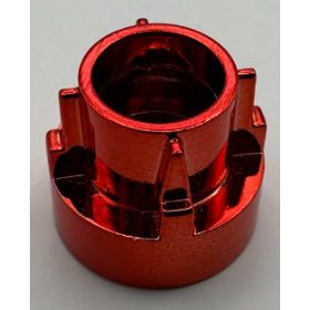   32187 | Chrome Red Technic Driving Ring Extension | Custom Chromed by BUBUL