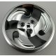 32197 Chrome Silver Wheel 81.6 x 34 ZR Three Spoke Swirl  Custom Chromed by BUBUL