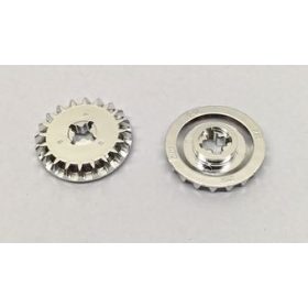   32198 Chrome Silver Technic, Gear 20 Tooth Bevel  Custom Chromed by BUBUL