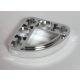 Chrome Silver Technic, Liftarm 3 x 3 L-Shape with Quarter Ellipse Thin  32249 Custom Chromed by BUBUL