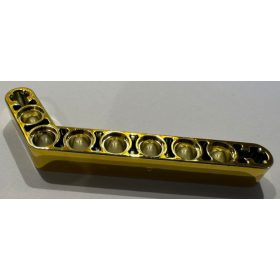   32271 Chrome Gold Technic, Liftarm 1 x 9 Bent (7 - 3) Thick   32271  Custom Chromed by BUBUL
