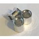 32291, 42163 | Chrome Silver Technic, Axle and Pin Connector Perpendicular Double | Custom Chromed by BUBUL